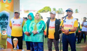 Dokumntasi Bupati Haltim Pada Saat Sambutan