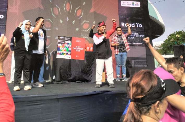 8106kemenpora gelar sosialisasi road to indonesia sports summit 2025 di bekasi dan tangerang